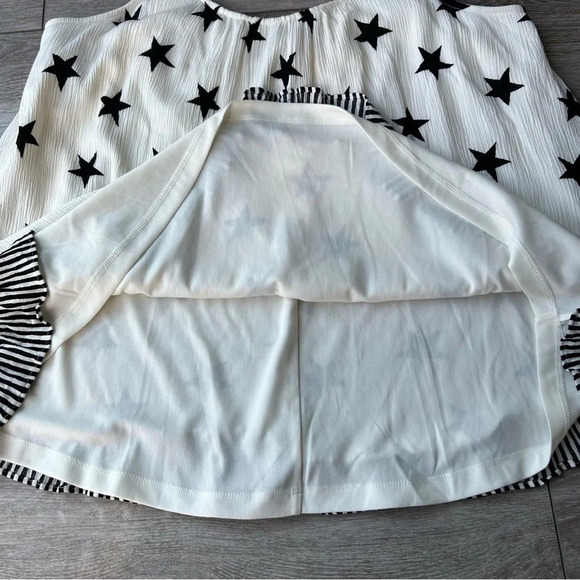 LANE BRYANT STAR WHITE TANK TOP WITH WHITE STRIPES - Picture 11 of 13